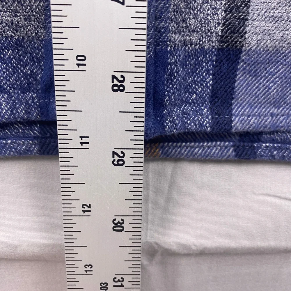 The North Face Arroyo Flannel Shirt Mens XL Blue Plaid Cotton Long Sleeve Casual